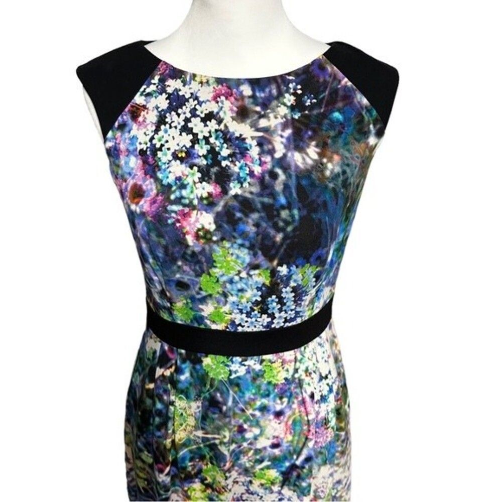 Phoebe Couture Floral Dress Sz 4 - Picture 3 of 9